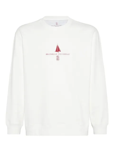 Brunello Cucinelli logo-print sweatshirt 