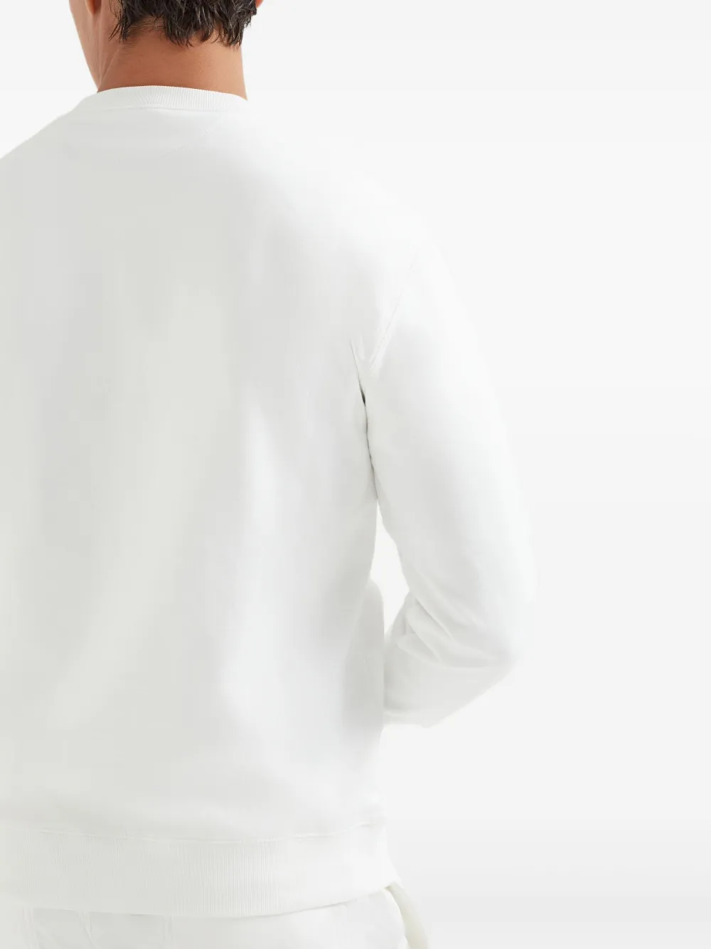 Brunello Cucinelli Sweater met logoprint Wit
