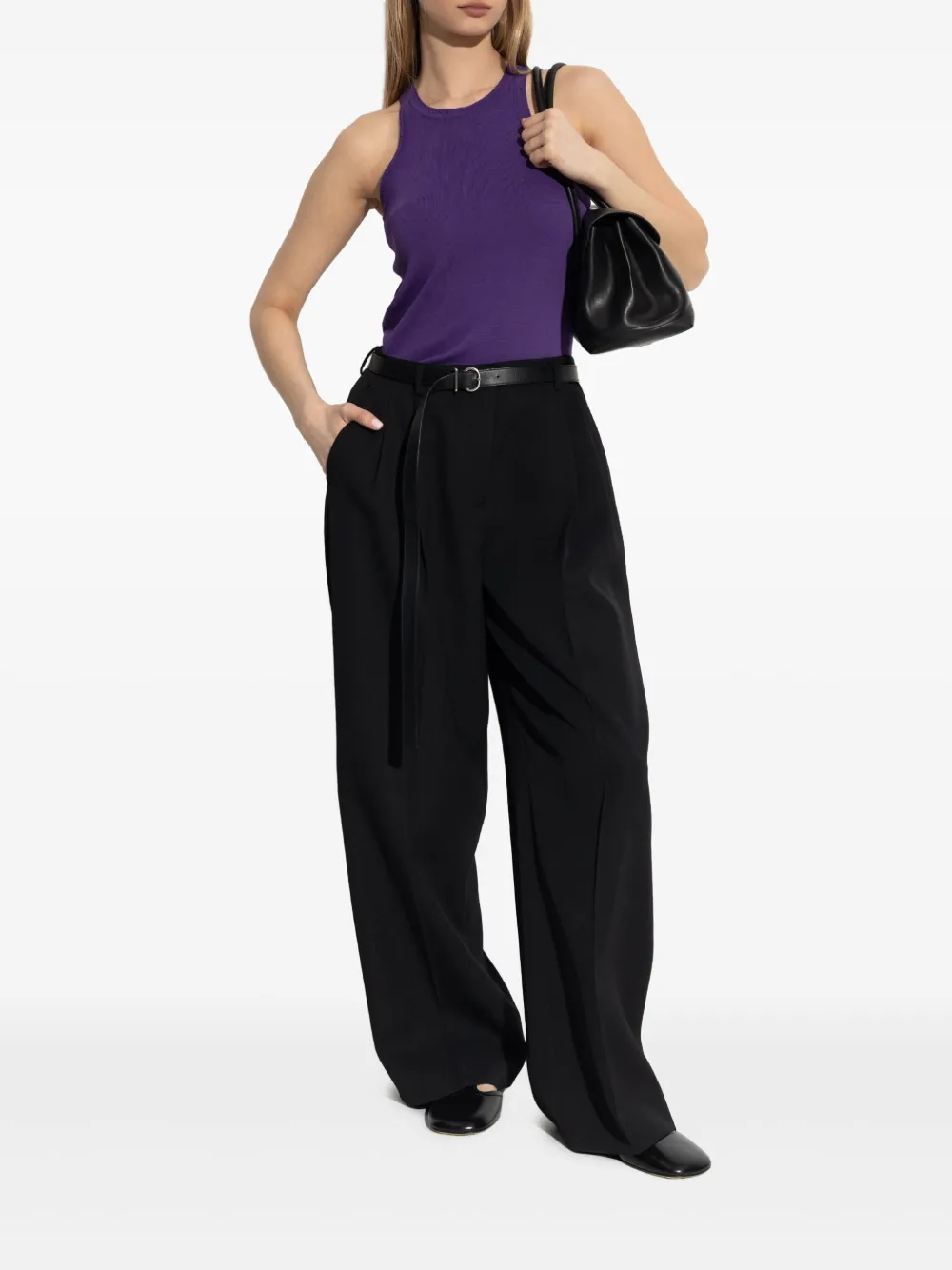 Max Mara Arnes geribbelde tanktop Paars