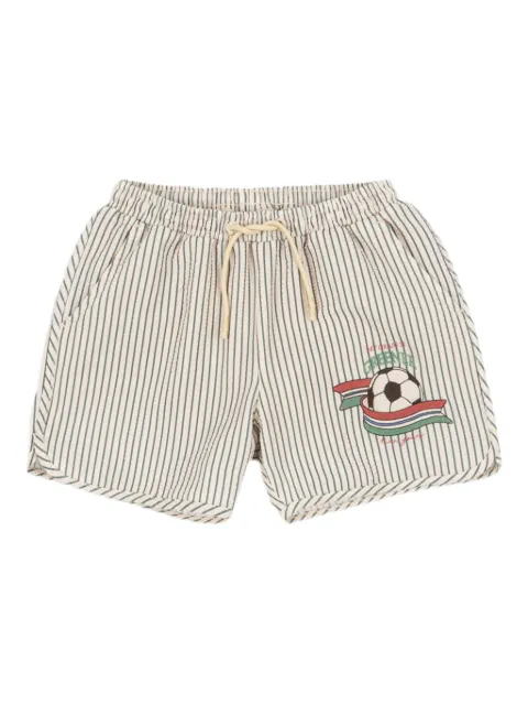 Konges Sløjd shorts de playa con rayas estampadas