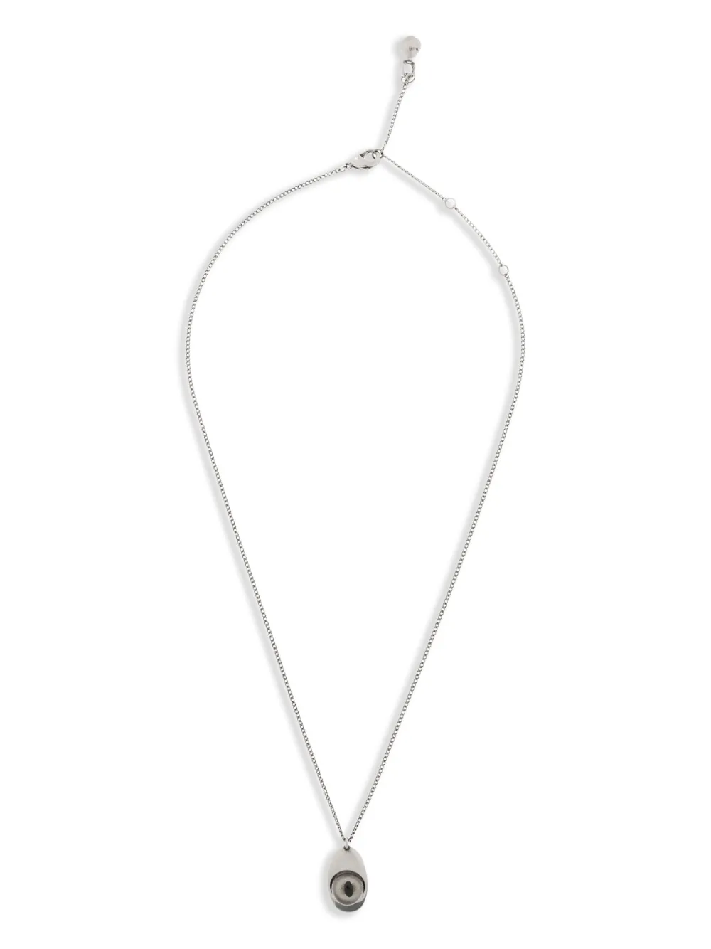 Lemaire Cat Eye Pendant Necklace In Silver