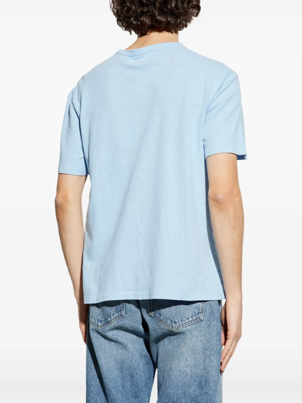 Officine Generale Katoenen T-shirt Blauw