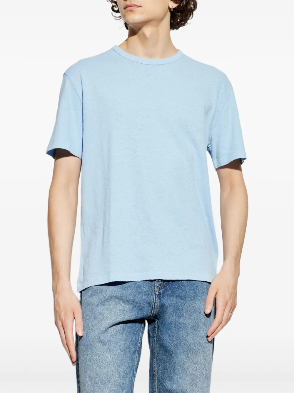 Officine Generale Katoenen T-shirt Blauw