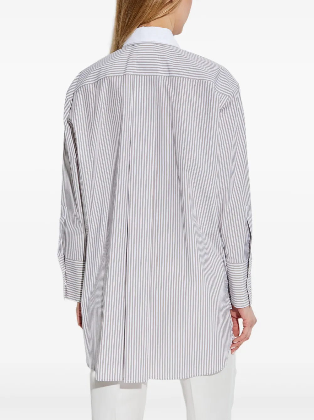 Max Mara Tubinga gestreepte blouse Wit