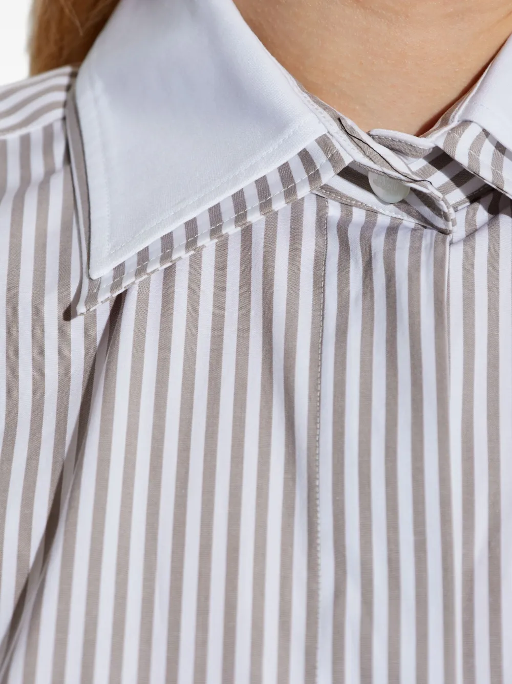 Max Mara Tubinga gestreepte blouse Wit