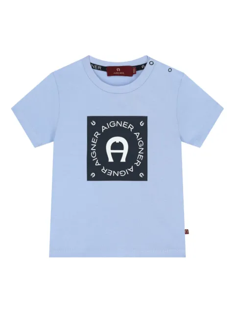 Aigner Kids logo graphic-print T-shirt