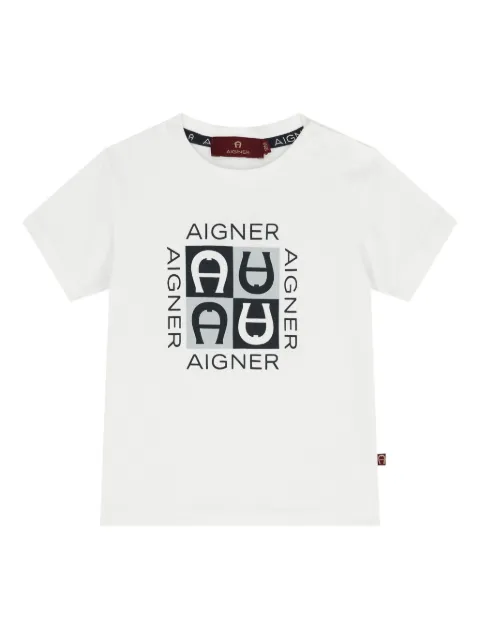 Aigner Kids logo-print T-shirt