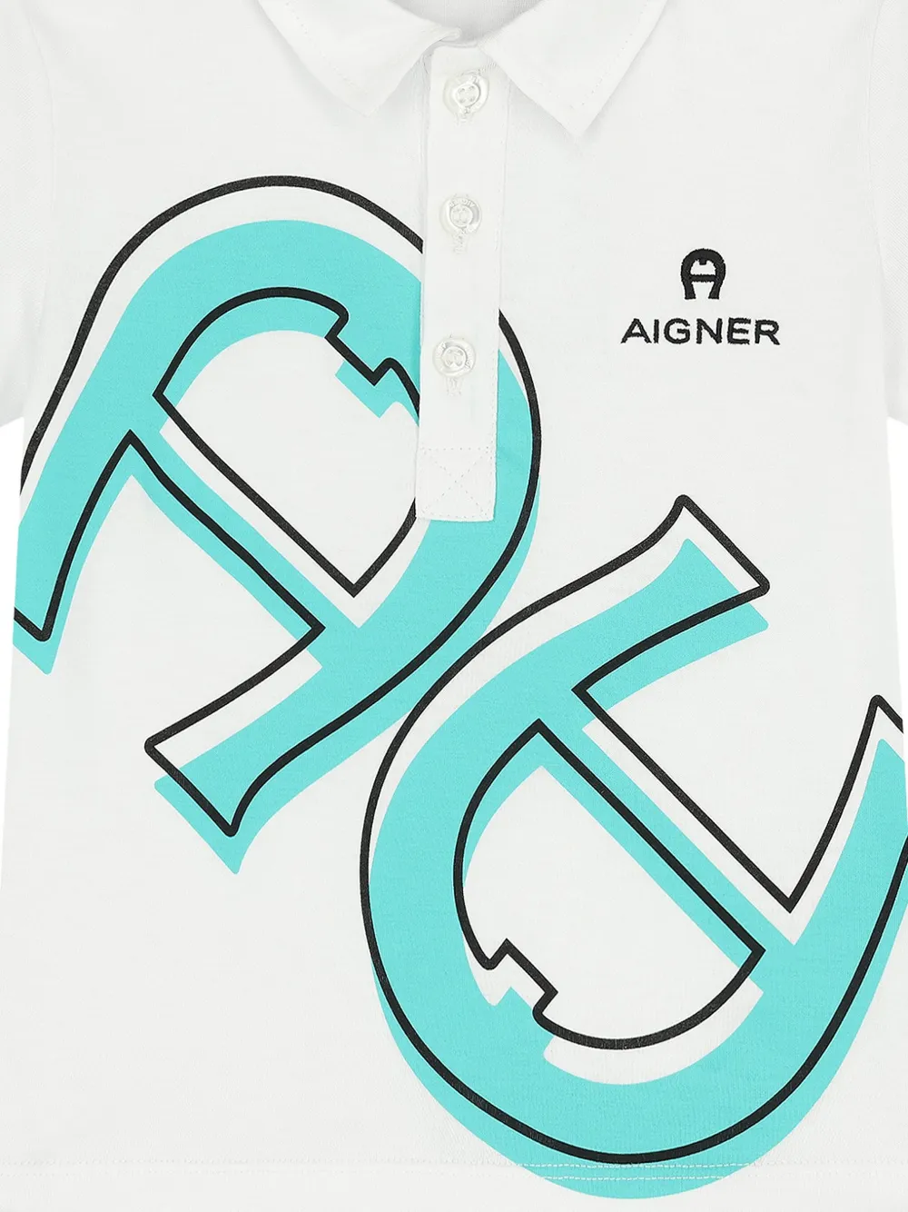 Aigner Kids Katoenen poloshirt Wit