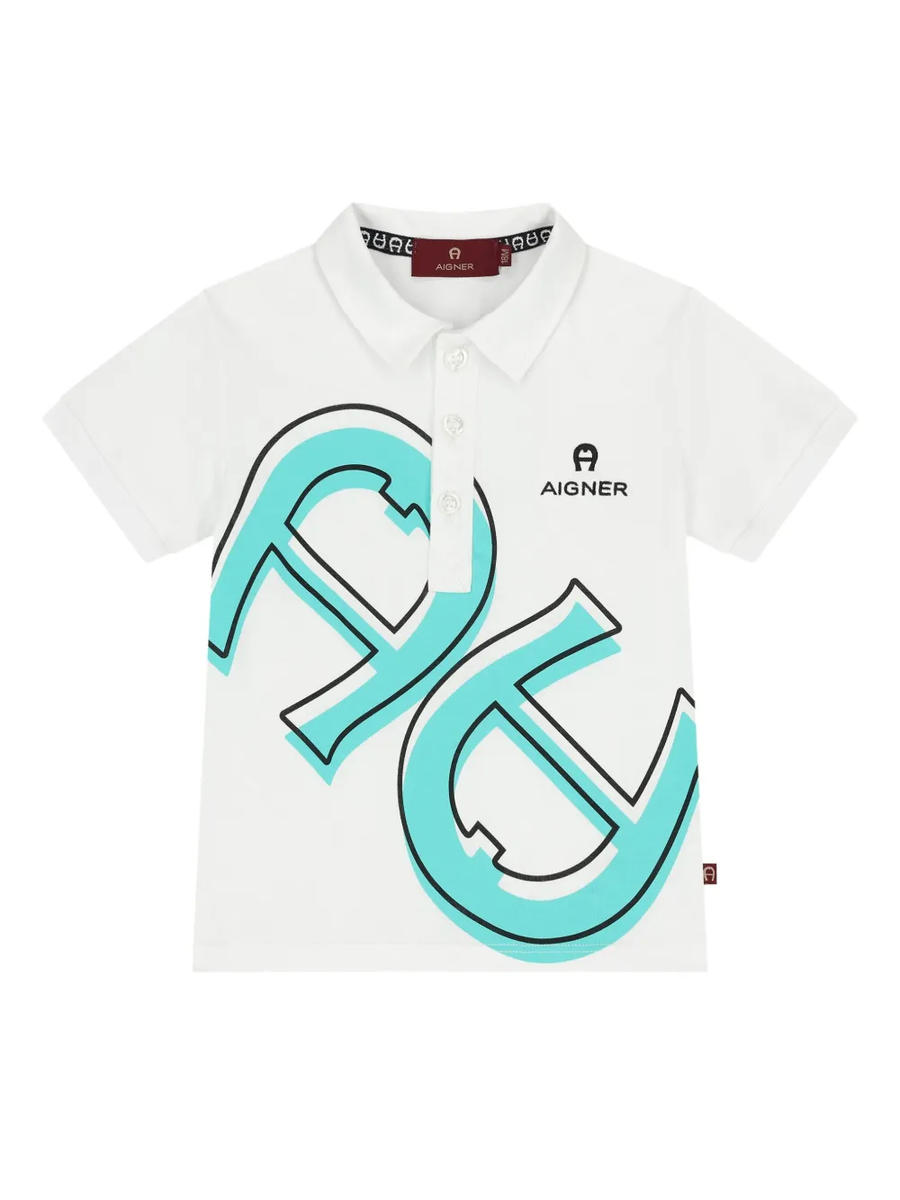 Aigner Kids Katoenen poloshirt Wit