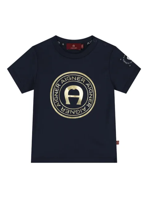 Aigner Kids logo-embellished T-shirt