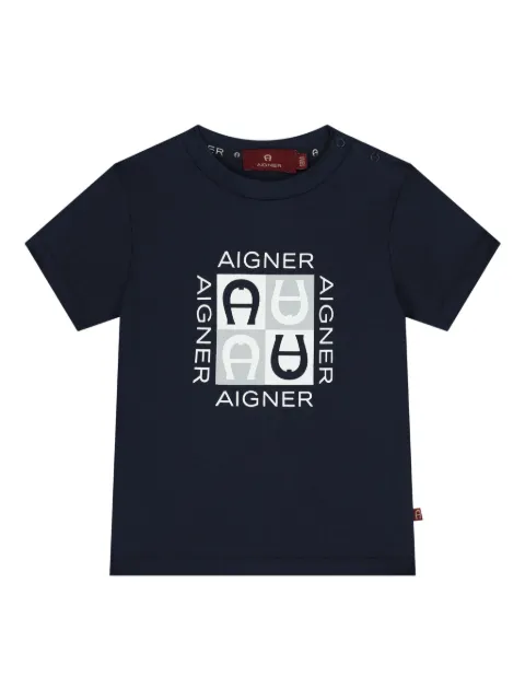 Aigner Kids logo-print T-shirt