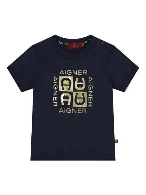 Aigner Kids logo-print T-shirt
