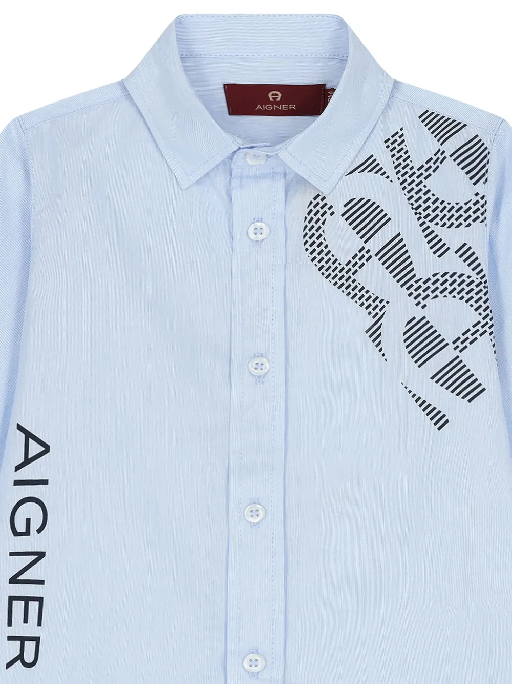 Aigner Kids Poloshirt met grafische print Blauw