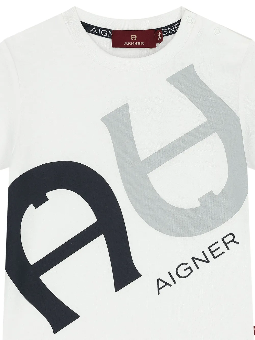 Aigner Kids T-shirt met logo Wit