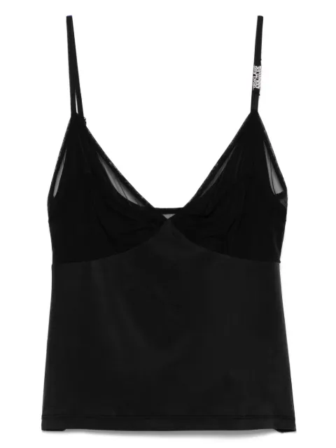Versace Jeans Couture mesh-panelling top