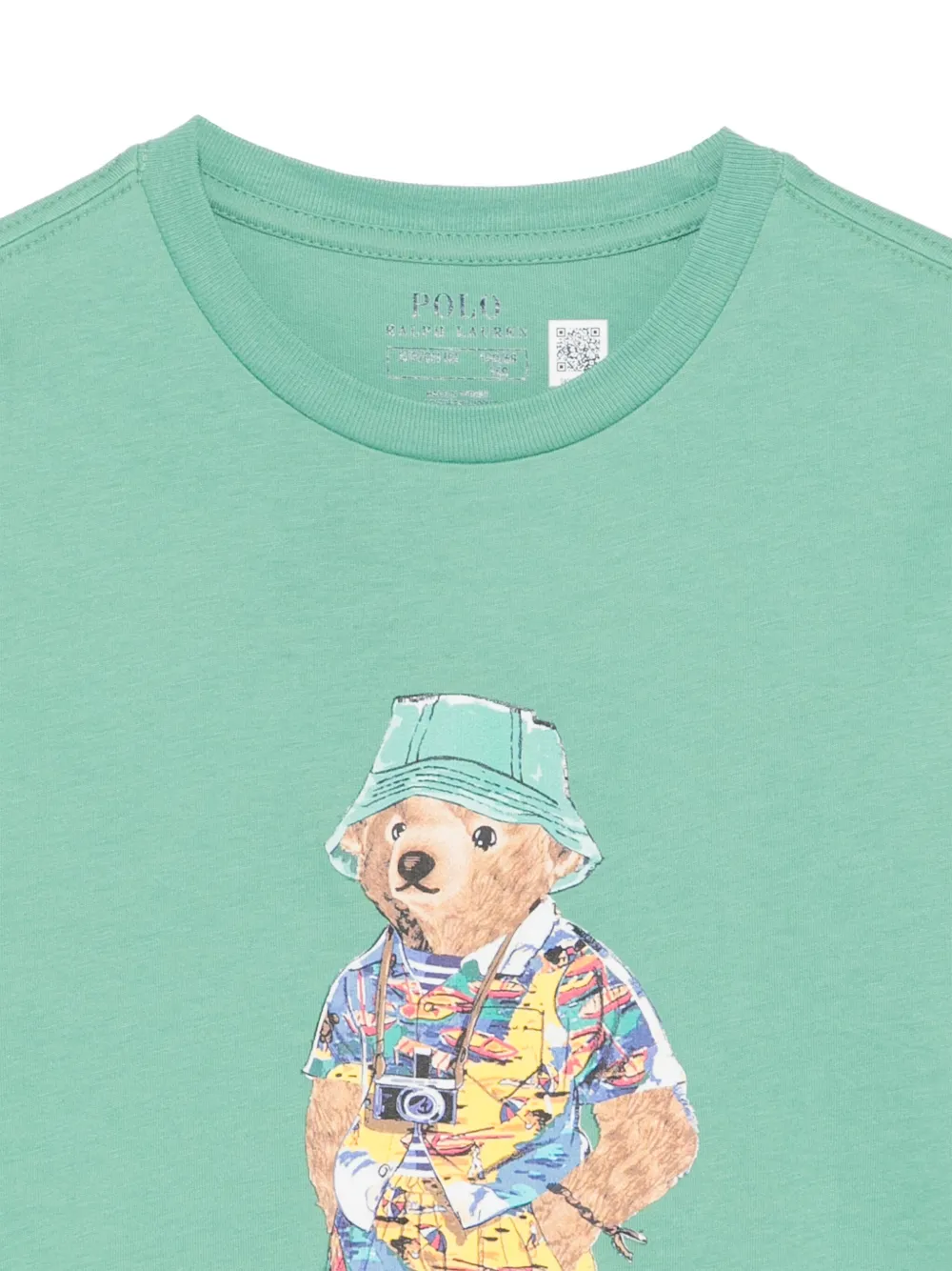 POLO RALPH LAUREN KIDS T-shirt met teddybeerprint Groen