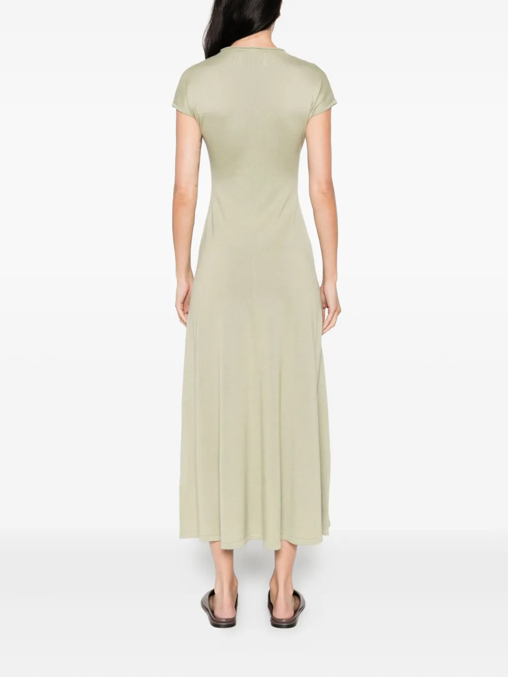 Tove Wool-silk Lenore Maxi Dress In Animal Print