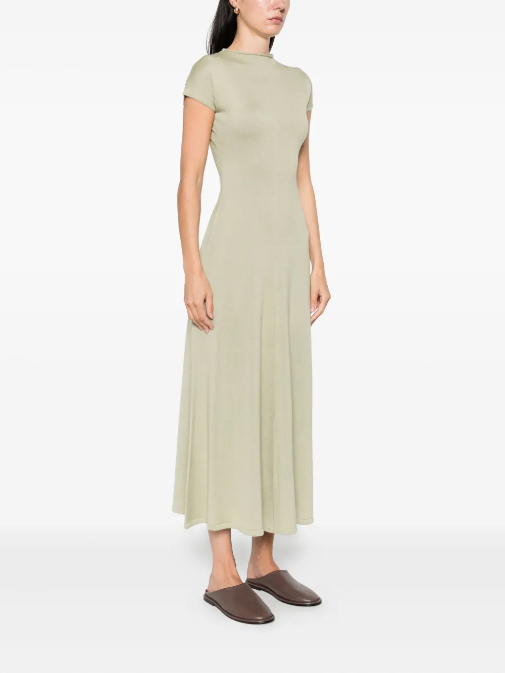 Tove Wool-silk Lenore Maxi Dress In Animal Print