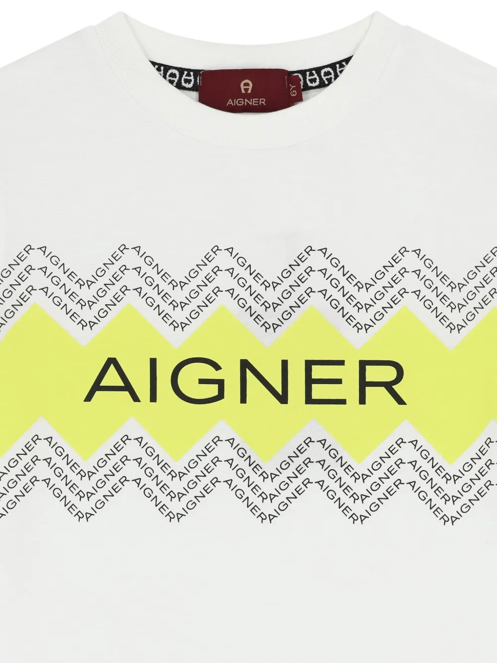 Aigner Kids T-shirt met grafische print Wit