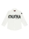 Aigner Kids graphic-text shirt - White