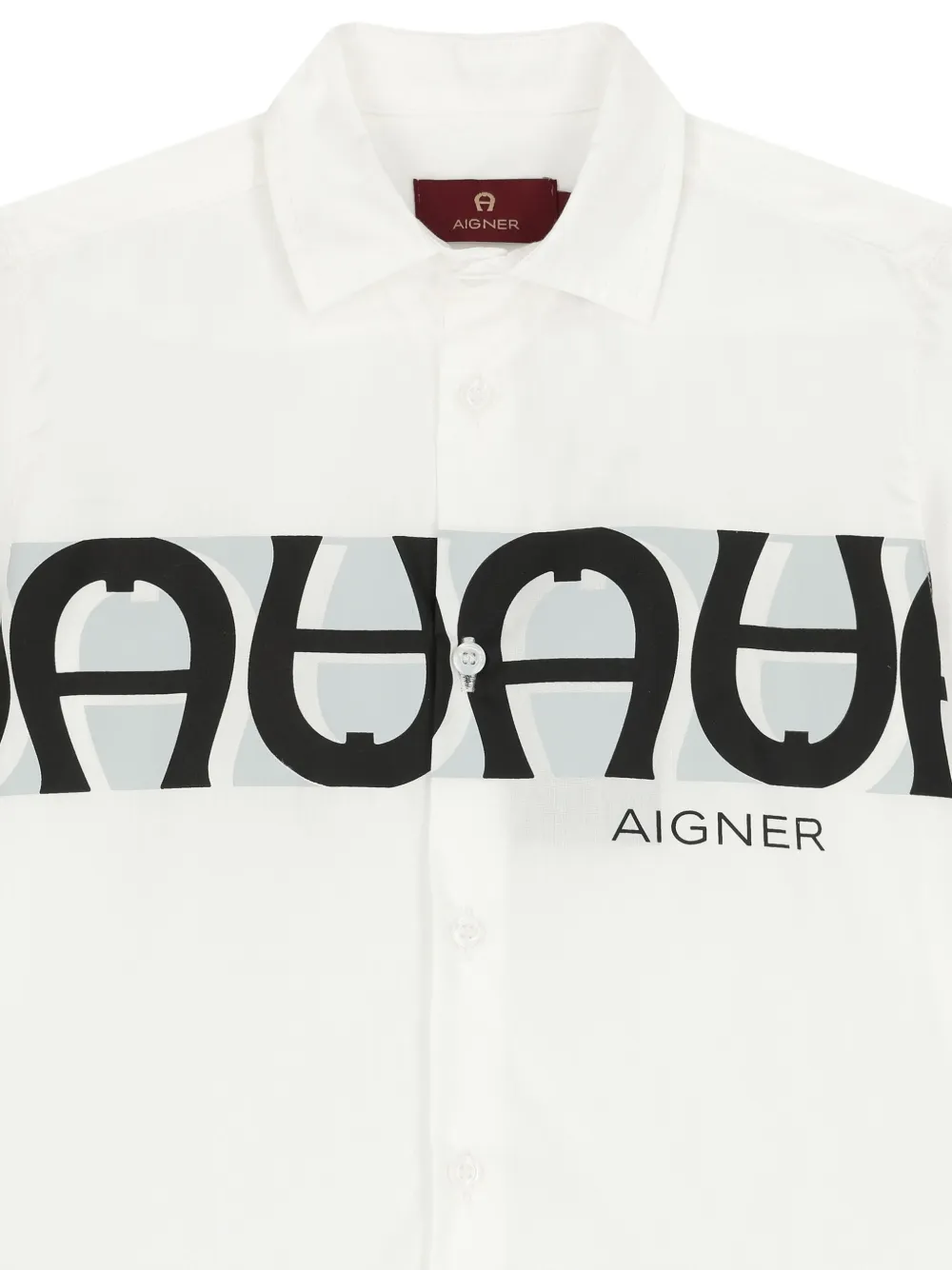 Aigner Kids Shirt met tekst Wit