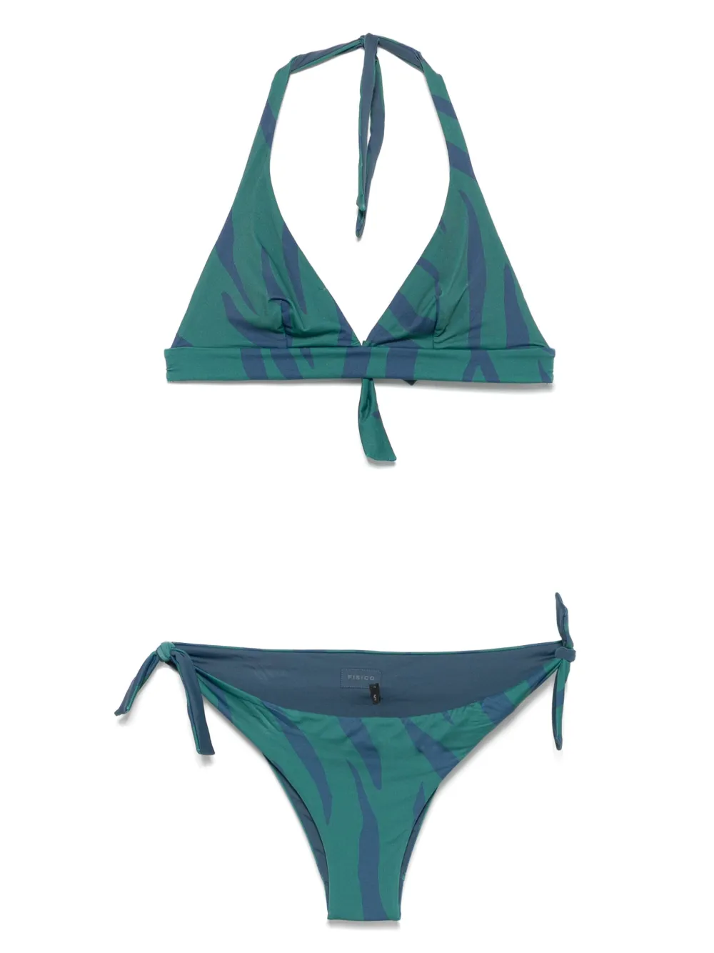 Fisico zebra-print bikini | Green | Image 1