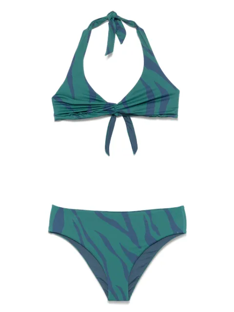 Fisico bikini con estampado de cebra