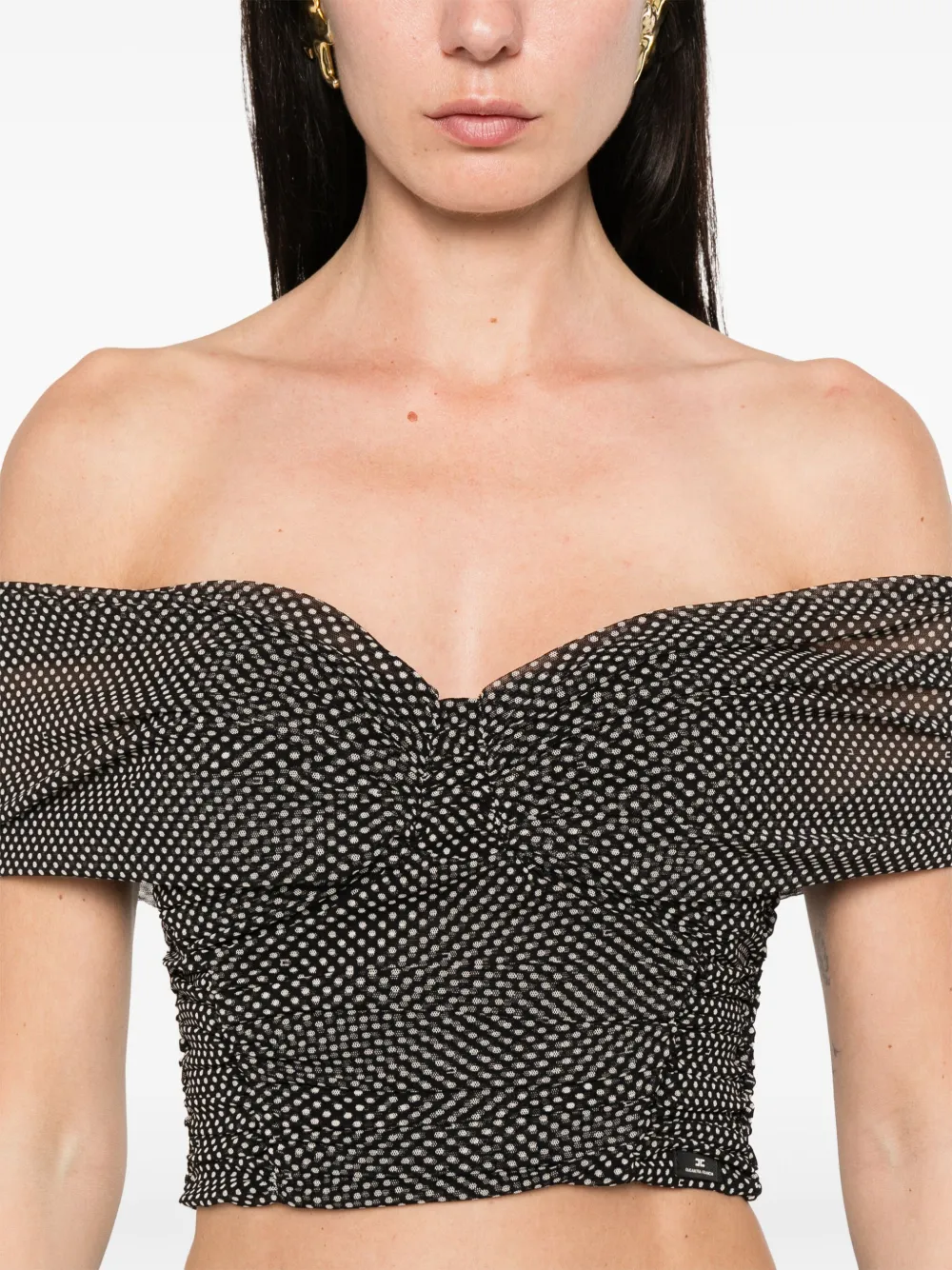 ELISABETTA FRANCHI POLKA-DOT TOP