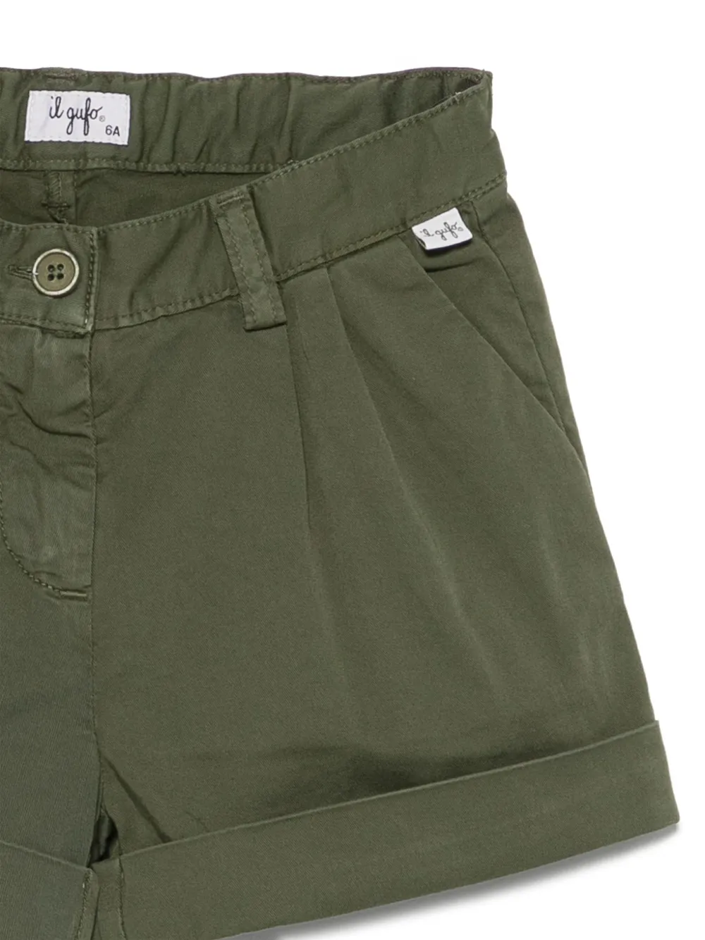 Shop Il Gufo Pleated Shorts In Green