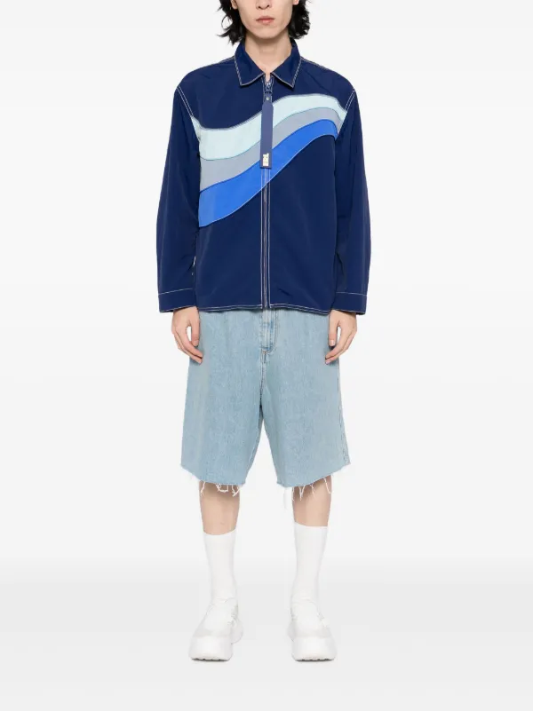 ERL ジップアップ ジャケット | ブルー | FARFETCH JP ERL ジップアップ ジャケット | ブルー | FARFETCH JP