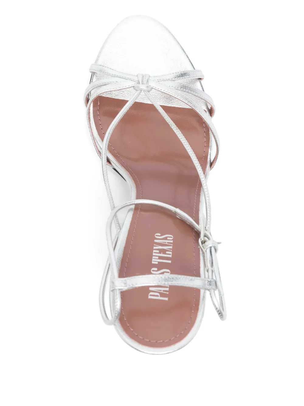 Paris Texas 110mm leather sandals Silver