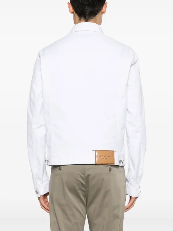 JACOB COHEN ヤコブコーエン 白 デニムジャケット S ストレッチ JACOB COHEN ヤコブコーエン 白 デニムジャケット S ストレッチ Jacob