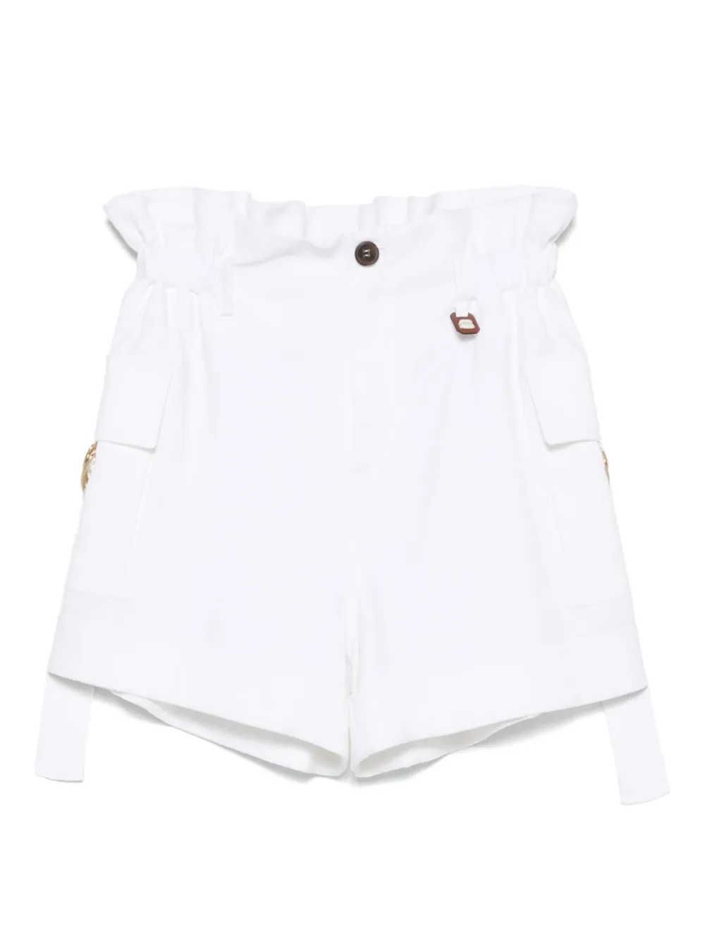 Lorena Antoniazzi D-ring detail shorts | White | Image 1