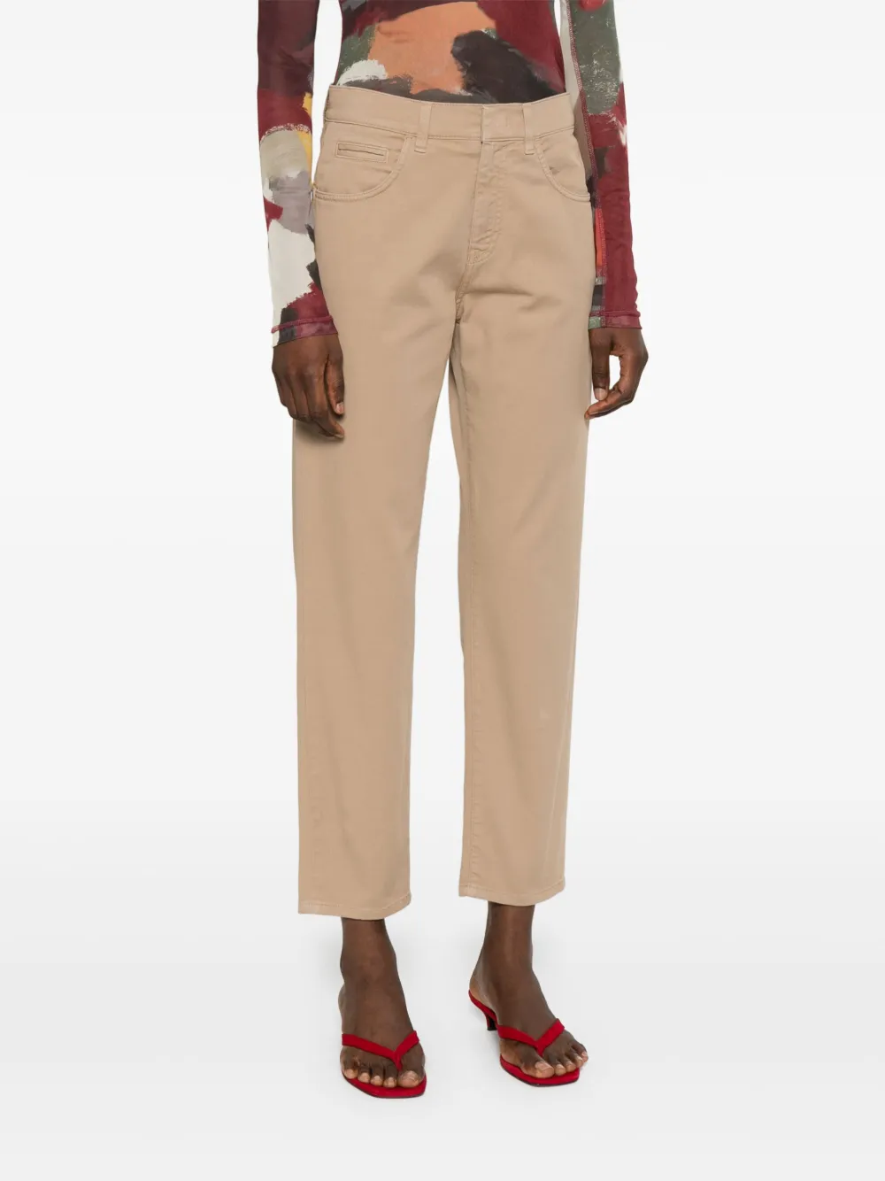 Lorena Antoniazzi Broek met toelopende pijpen Beige