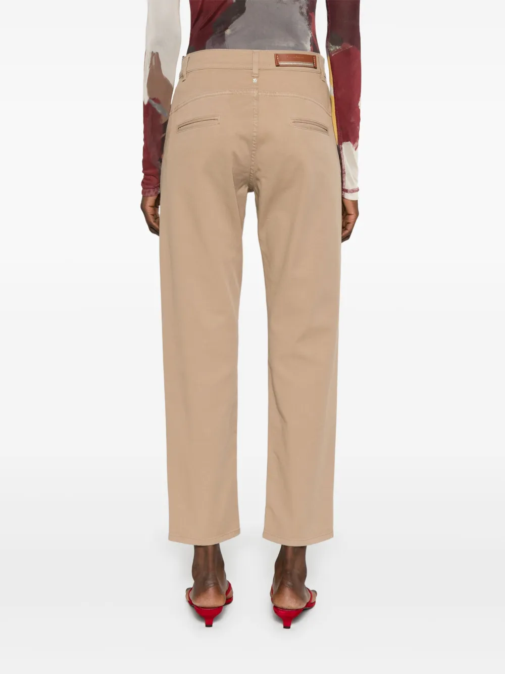Lorena Antoniazzi Broek met toelopende pijpen Beige