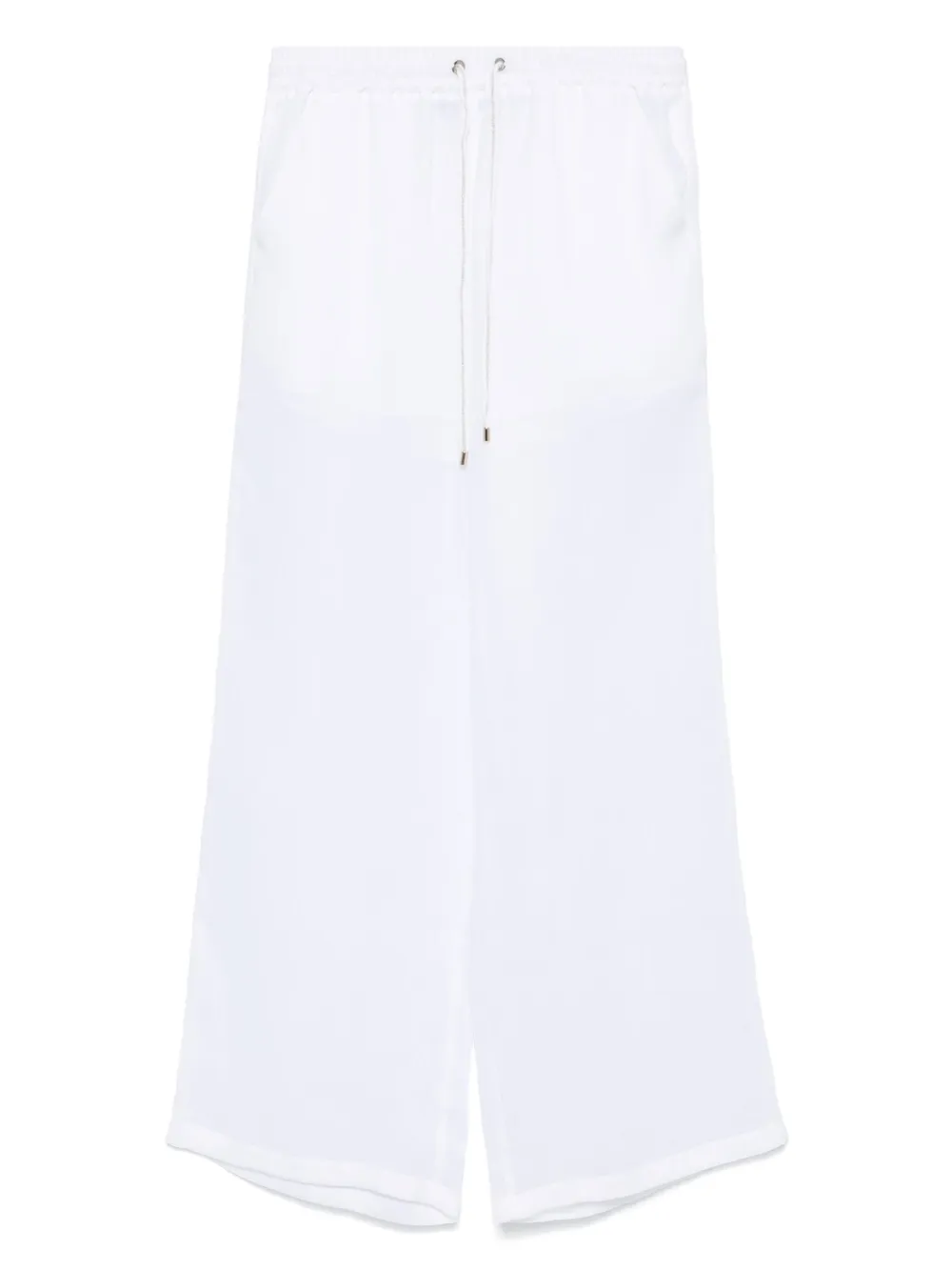Lorena Antoniazzi Broek met elastische tailleband Wit