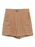Lorena Antoniazzi ramie shorts - Brown