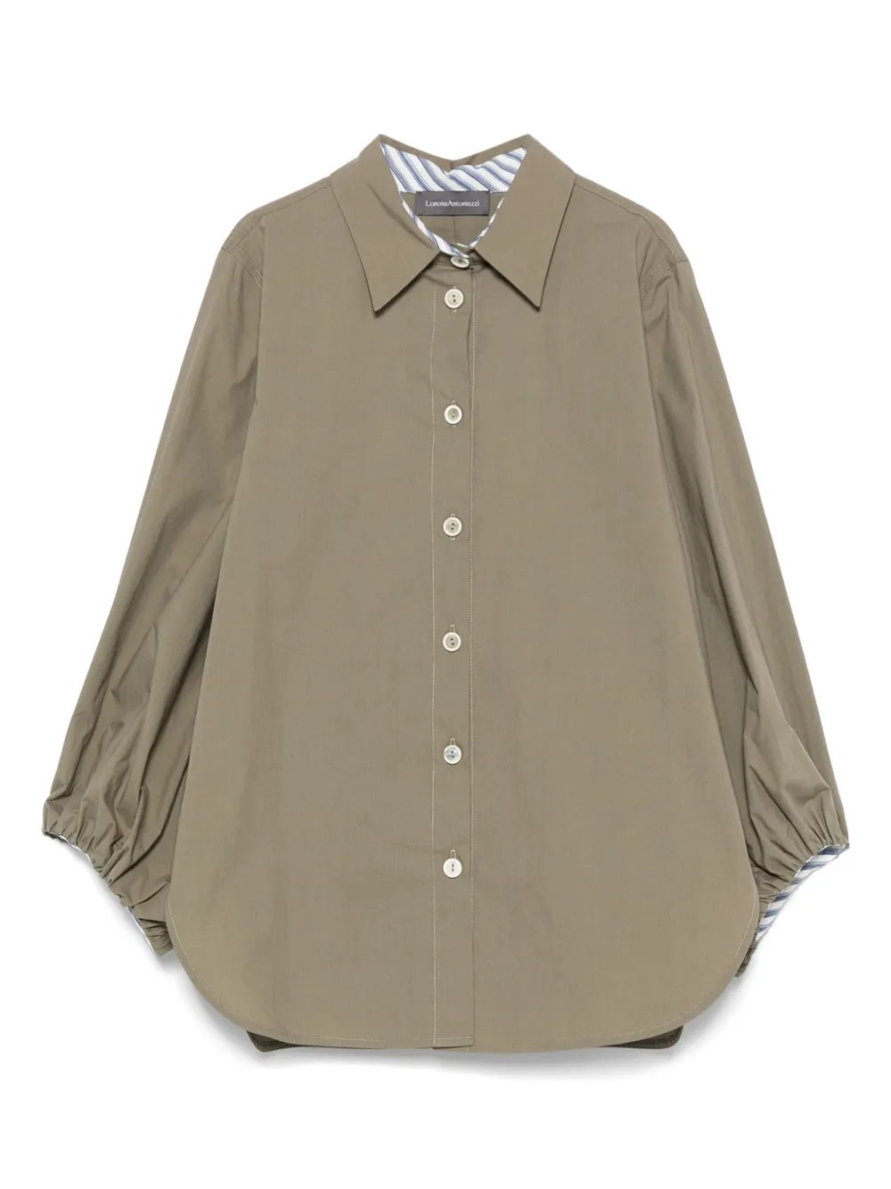 Lorena Antoniazzi camisa de algodón | verde | Image 1