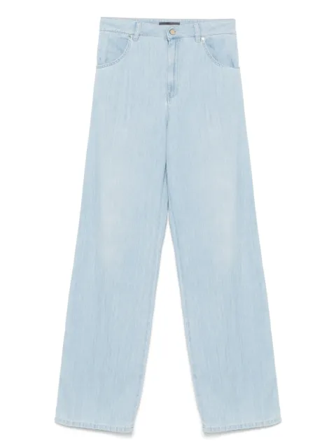 Lorena Antoniazzi jeans con parche del logo