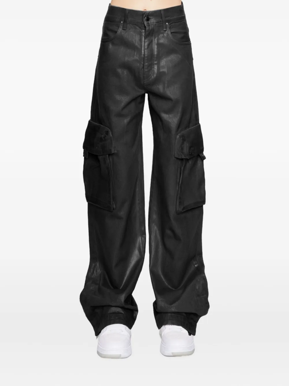 Amiri Cargo Pocket Denim In Black