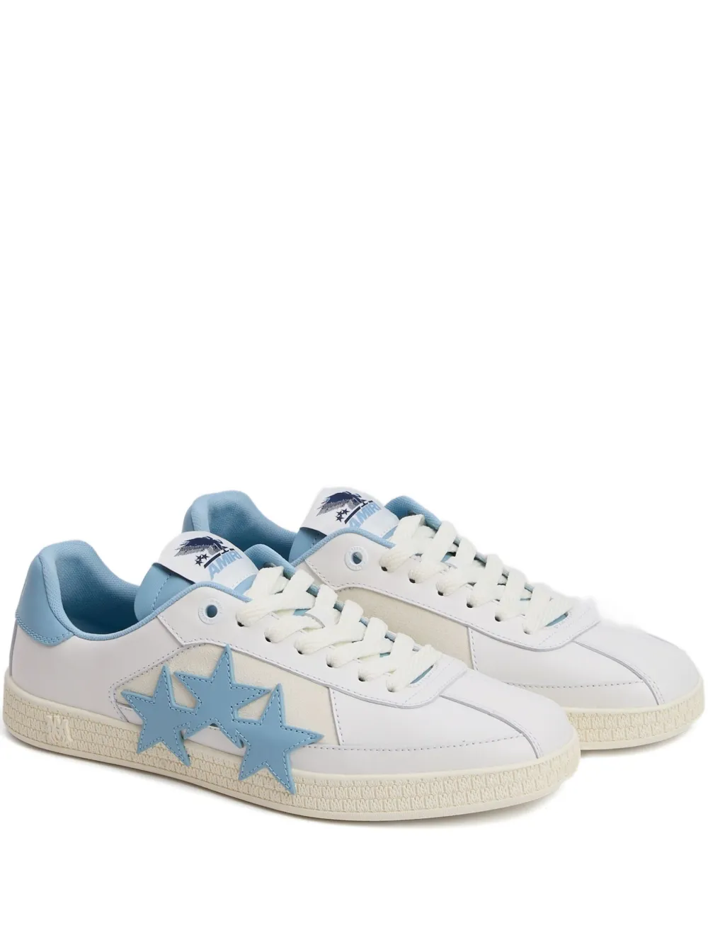 AMIRI Pacific star-appliqué leather sneakers | White | Image 1