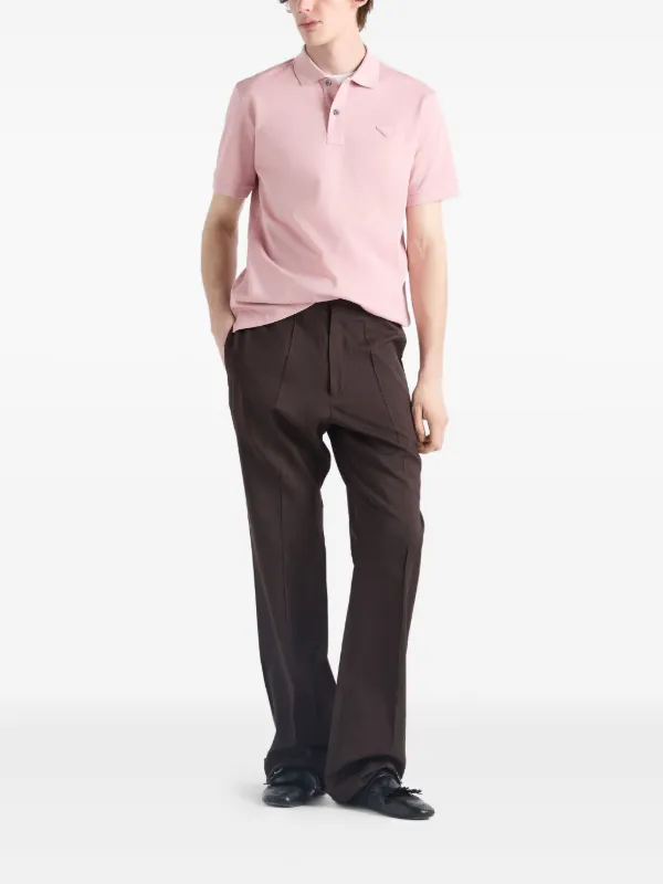 Prada Piqué Polo Shirt | Pink | FARFETCH