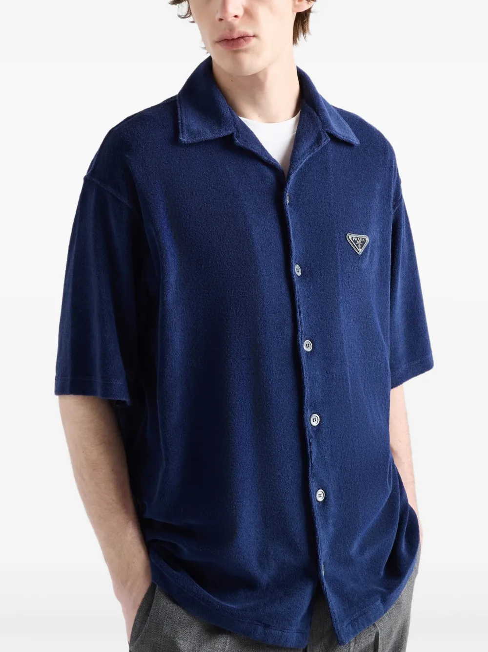 Prada Katoenen overhemd Blauw