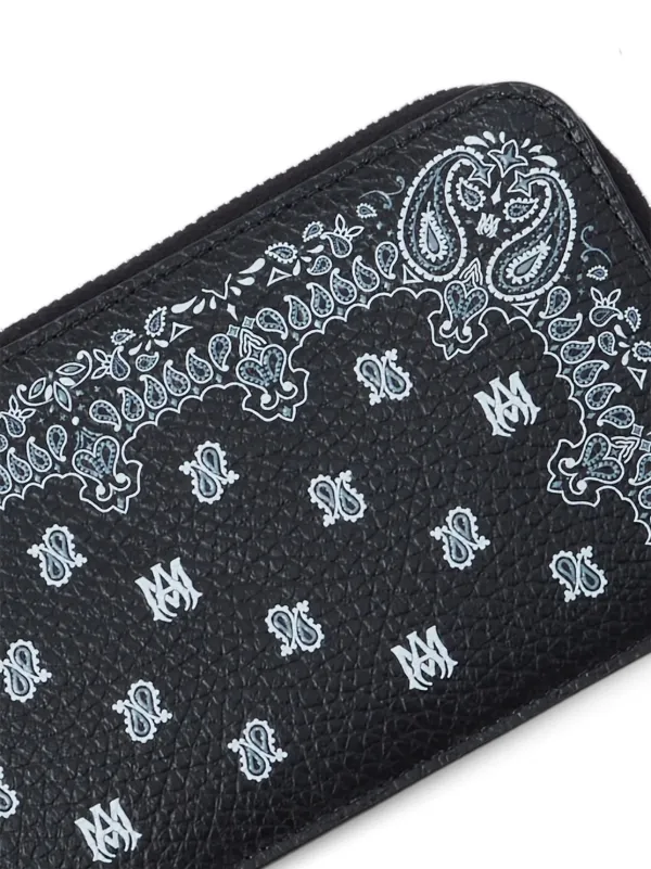 AMIRI Paisley Zip Cardholder | Black | FARFETCH