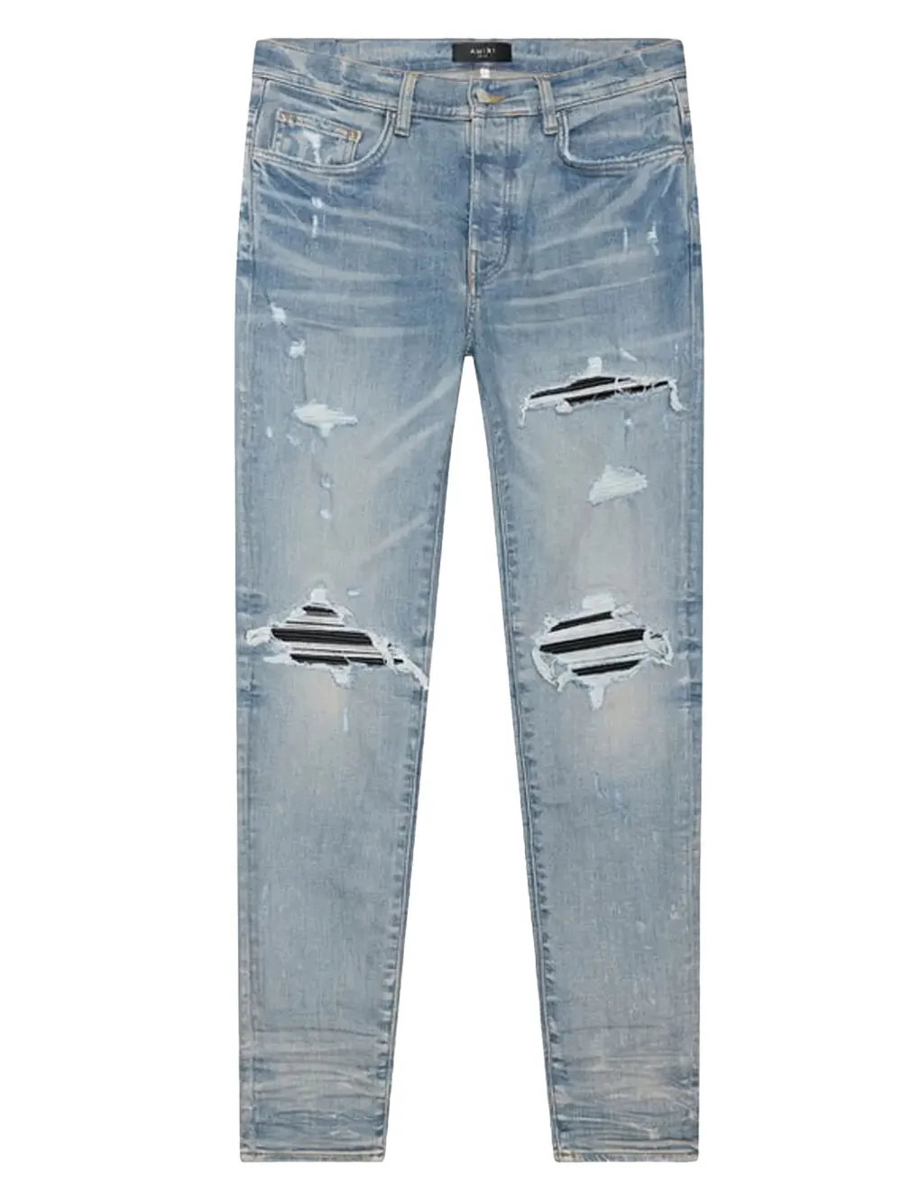 AMIRI Denim jeans met gerafelde knie - Blauw