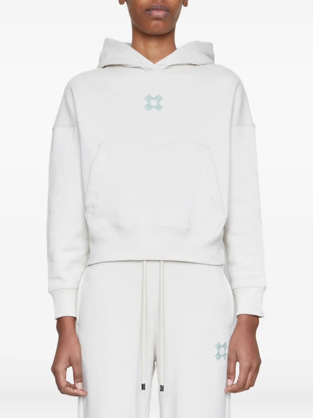 AMIRI embroidered hoodie - Bianco