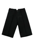 Fax Copy Express cut-out waist detailing bermuda shorts - Black