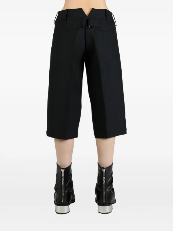 Fax Copy Express 23ssショーツ Fax Copy Express cut-out Waist Detailing Bermuda Shorts | ブラック