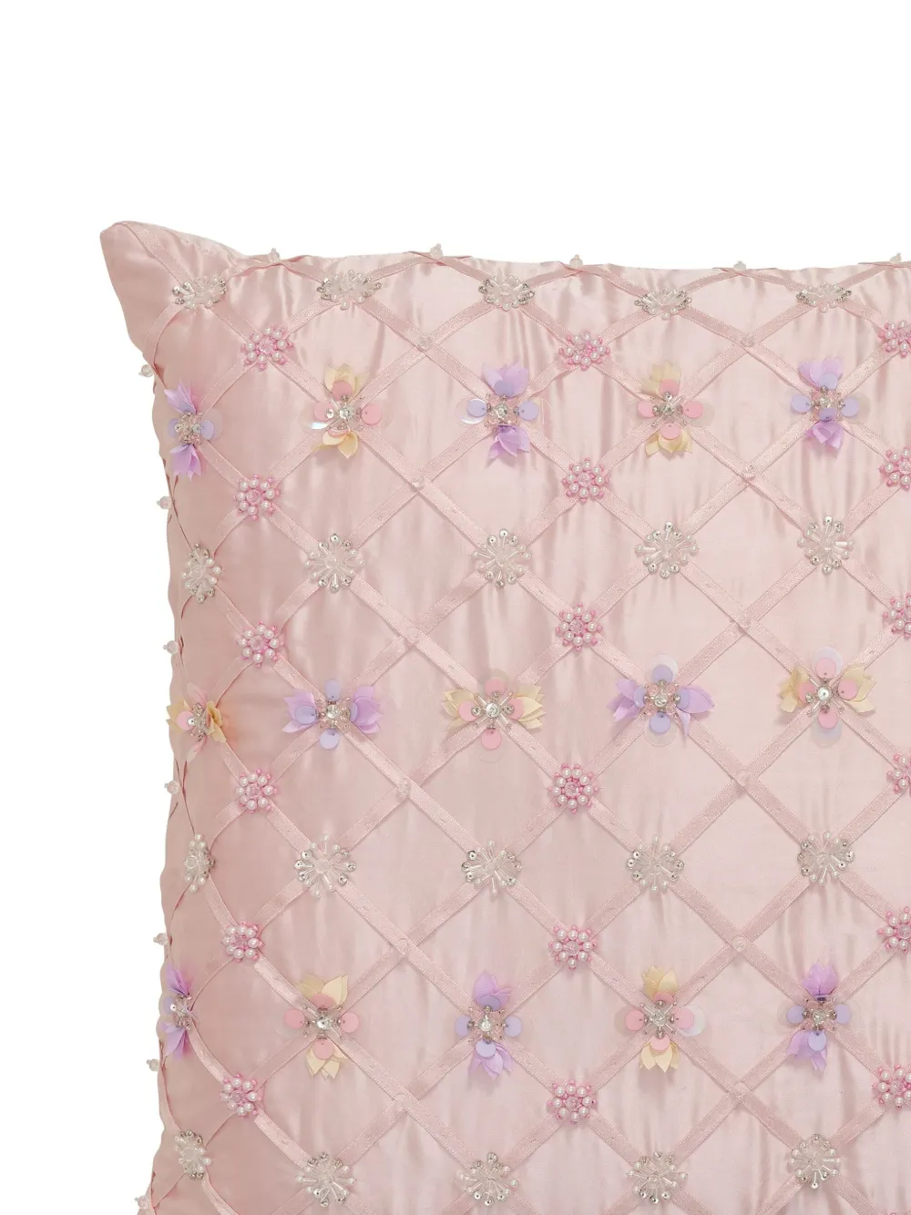 Tutu Du Monde Floral Lattice Cushion Cover (50cm X 50cm)