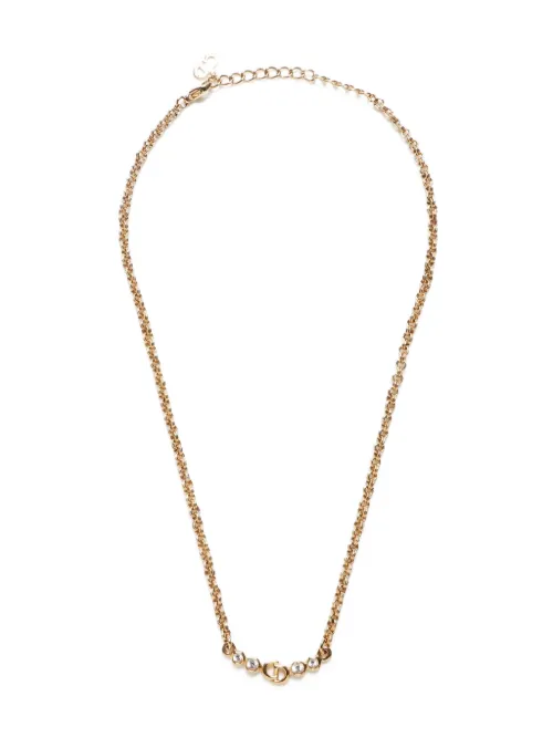 Collier à pendentif logo CD (1990-2015) - Christian Dior Pre-Owned - Modalova